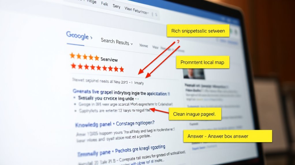 enhanced search results features