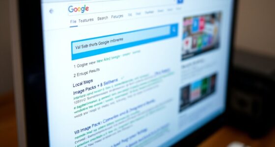 search result page features