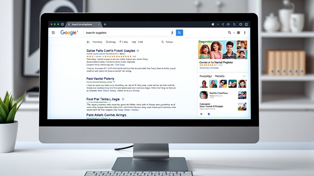 search engine results features
