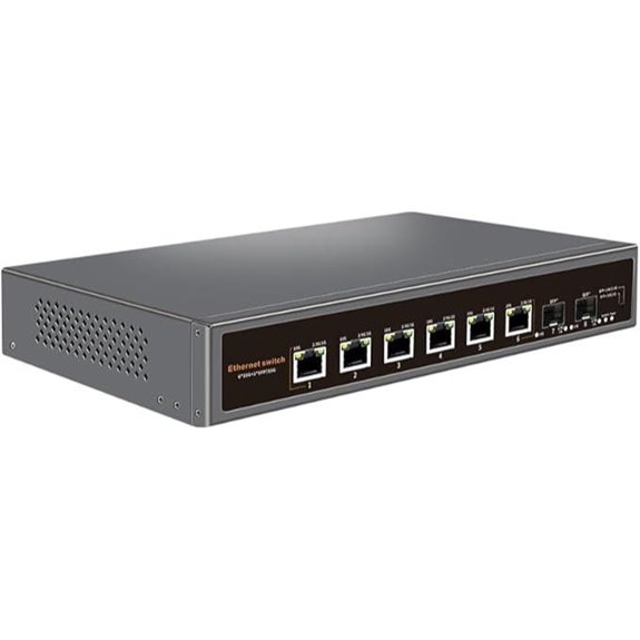 10G Unmanaged Ethernet Switch with 6 Ports