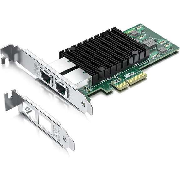 H!Fiber 10Gb PCIe Network Card with Dual RJ45
