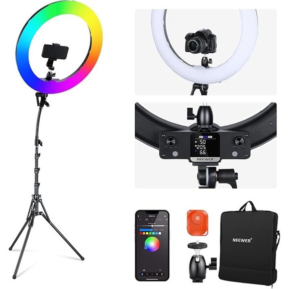 NEEWER 18 RGB LED Ring Light with Tripod