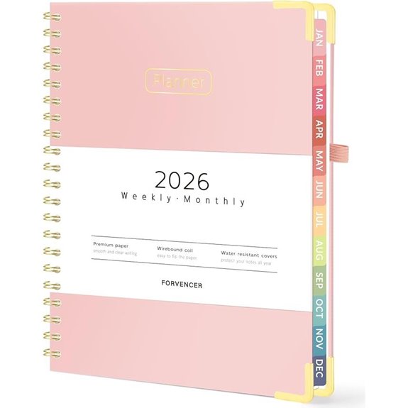Forvencer 2026 Hardcover Planner Weekly & Monthly