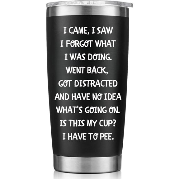 White Elephant Gifts: 20 OZ Stainless Steel Tumbler