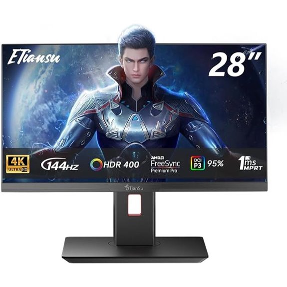 28-Inch 4K 144Hz IPS Gaming Monitor with Speakers