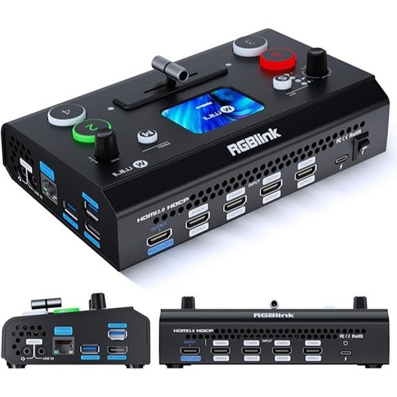 RGBlink Mini V3 4K HDMI Video Switcher with Touch Screen