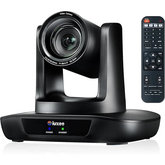 UHD 4K PTZ Camera with 12X Zoom and Wide Lens