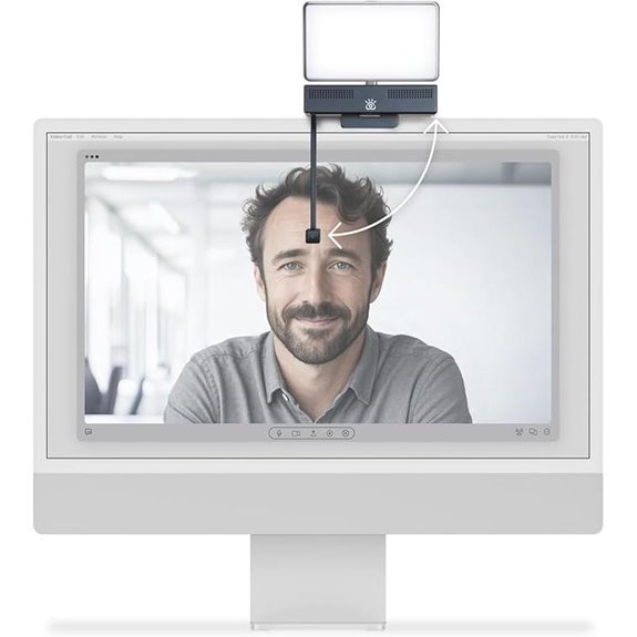 Pro 4K Webcam with Light Panel and Mic