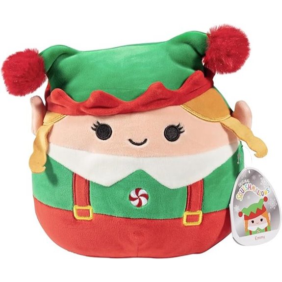 Squishmallows 8-Inch Emmy The Christmas Elf Plush