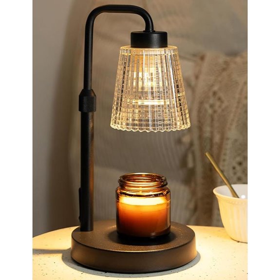 Candle Warmer Lamp with Timer and Dimmable Light