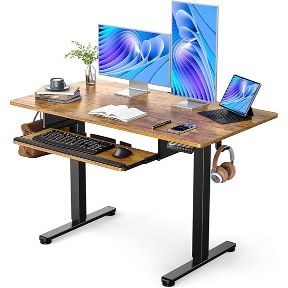 ErGear Electric Standing Desk with Keyboard Tray