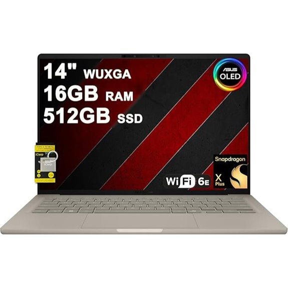ASUS Zenbook A14 OLED Laptop with Snapdragon GPU