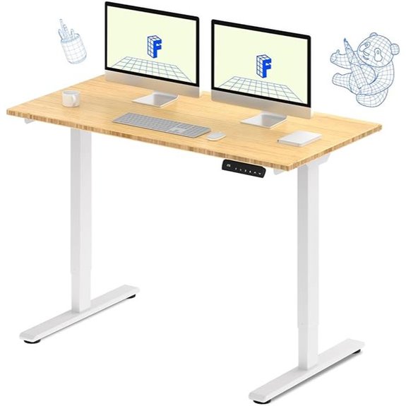 FLEXISPOT E3 Bamboo Electric Height-Adjustable Desk