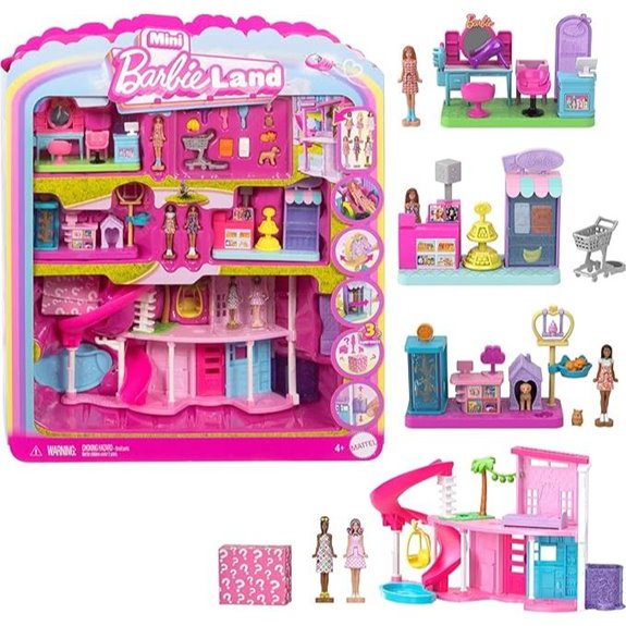 Barbie Mini Land DreamHouse & 3 Playsets