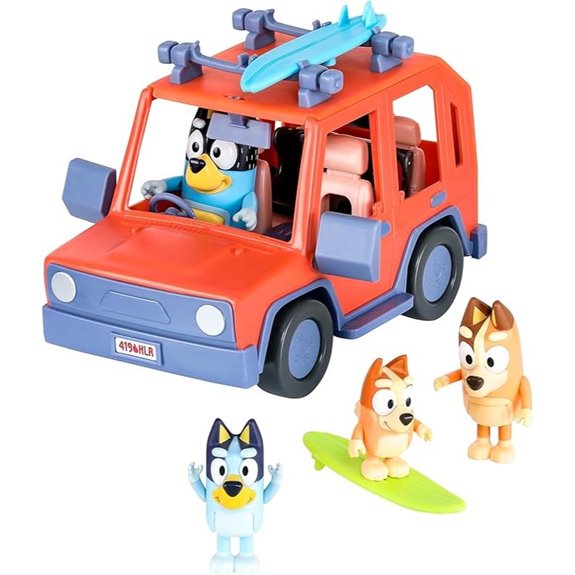 Bluey Heeler 4WD Family Toy Car with Figures