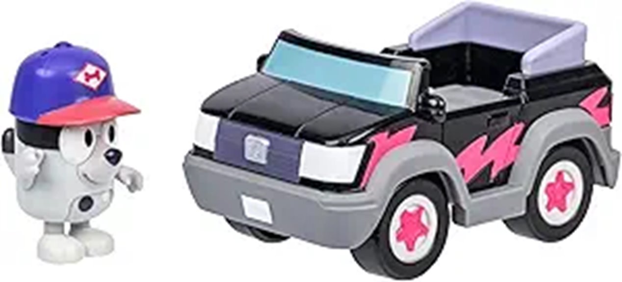 Bluey Basic Pizza Vehicle with Muffin Figurine