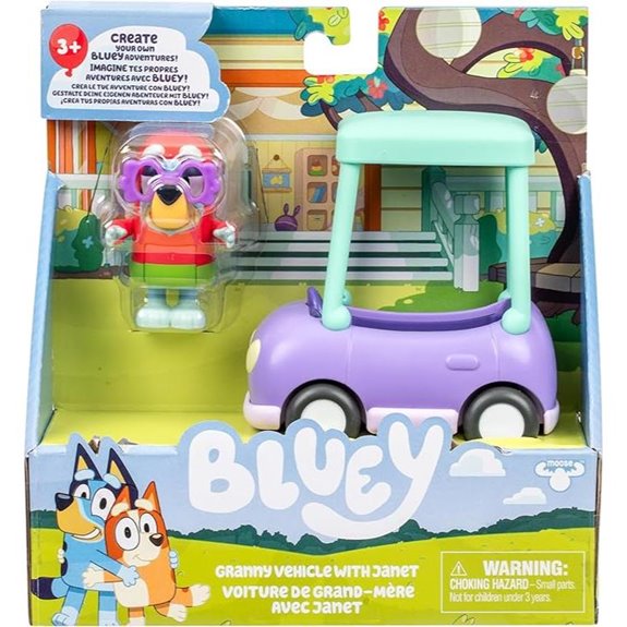Bluey Basic Granny Toddler Toy Car (3”)