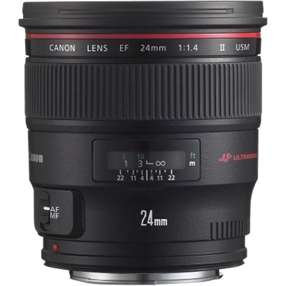 Canon EF 24mm f/1.4L II USM Wide Angle Lens - Fixed - 2750B002 Black