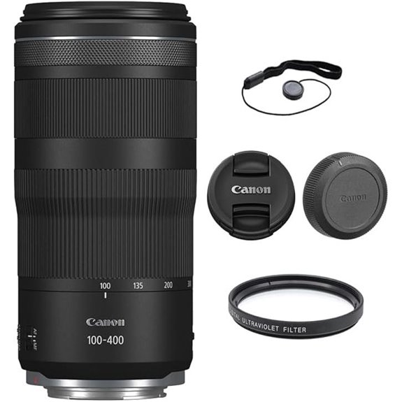 Canon RF 100-400mm f/5.6-8 USM Lens with UV Filter