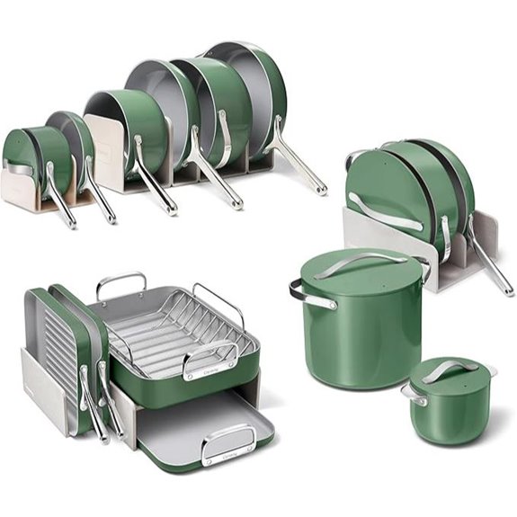 Caraway 31-Piece Ceramic Cookware Bundle - Sage