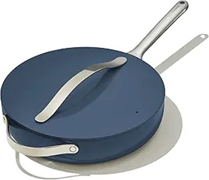Caraway Nonstick Ceramic Sauté Pan with Lid (4.5 qt)