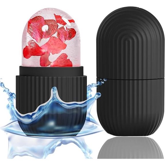Ice Face Roller and Reusable Silicone Massage Tool