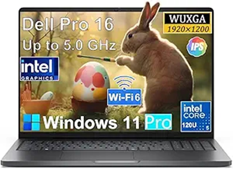 Dell Pro16 Business Laptop 16 WUXGA Intel Core 5