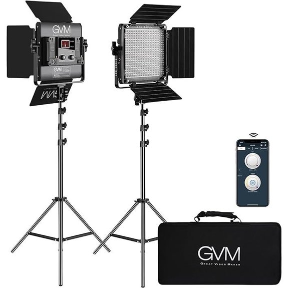 GVM 2-Pack LED Video Lights with APP Control