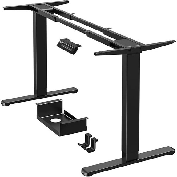 ErGear Dual Motor Standing Desk Frame Black