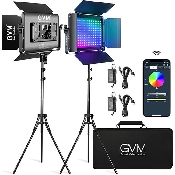 GVM RGB LED Video Light Kit (2-Pack)