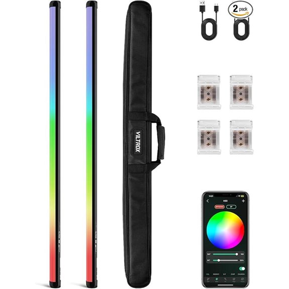 VILTROX 2-Pack RGBW LED Video Light Kit