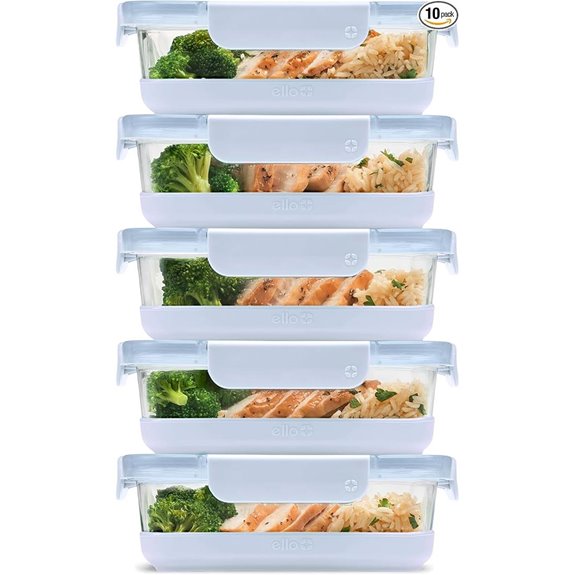 Ello Duraglass 10-Piece Meal Prep Set