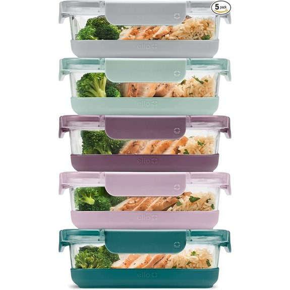 Ello Duraglass 10-Piece Meal Prep Set