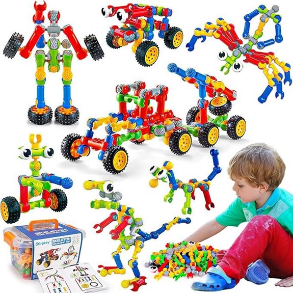 Kids STEM Building Toys - 125 Pcs Educational Blocks