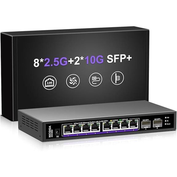 NICGIGA 8-Port 2.5Gb Ethernet Switch
