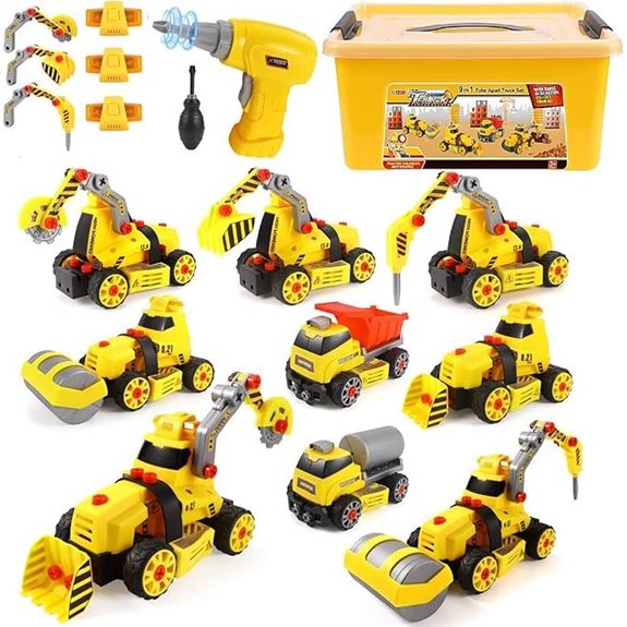 Take Apart Toys Electric Drill Truck Construction Set