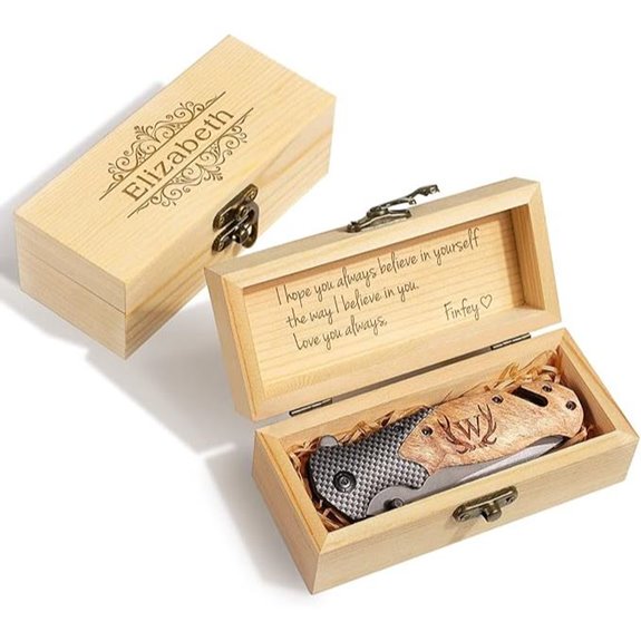 Fodiyaer Engraved Pocket Knife with Gift Box