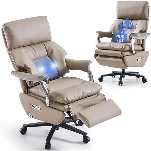 EMIAH Ergonomic Office Chair with Massage and Foot Rest