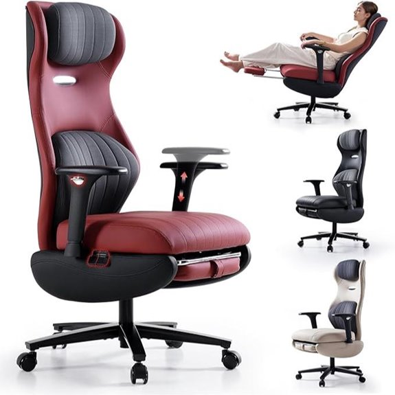 EMIAH Ergonomic Office Chair with Foot Rest