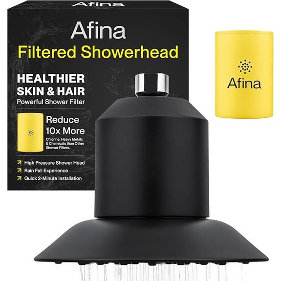 Afina Filtered Shower Head with Water Softener
