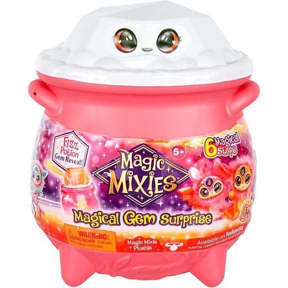 Magic Mixies Fire Magic Cauldron with Plushie Reveal