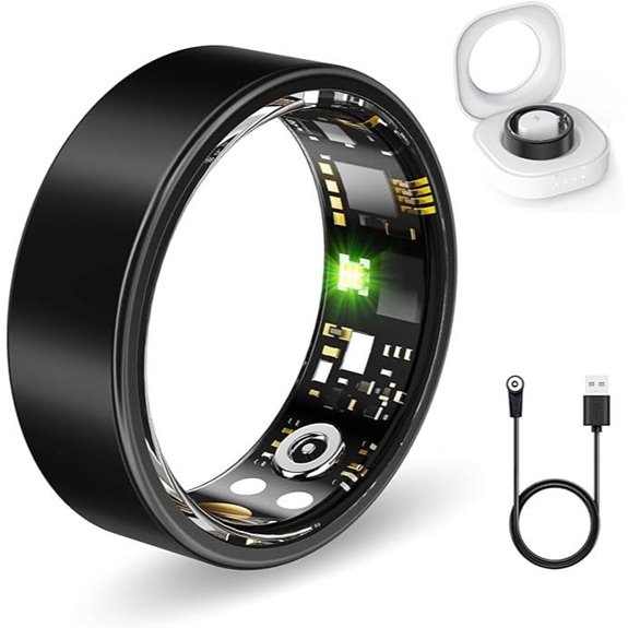 Smart Fitness Ring with Heart Rate & Sleep Tracker