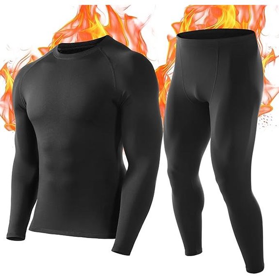 Roadbox Fleece Lined Thermal Underwear Set for Men
