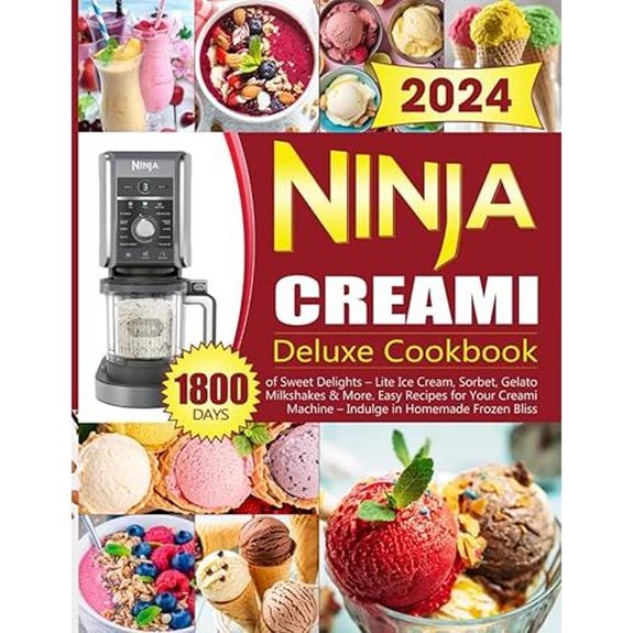 Ninja Creami Deluxe Cookbook for Easy Frozen Treats