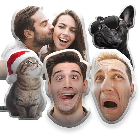 Custom Funny Pet Face Pillow for Adults