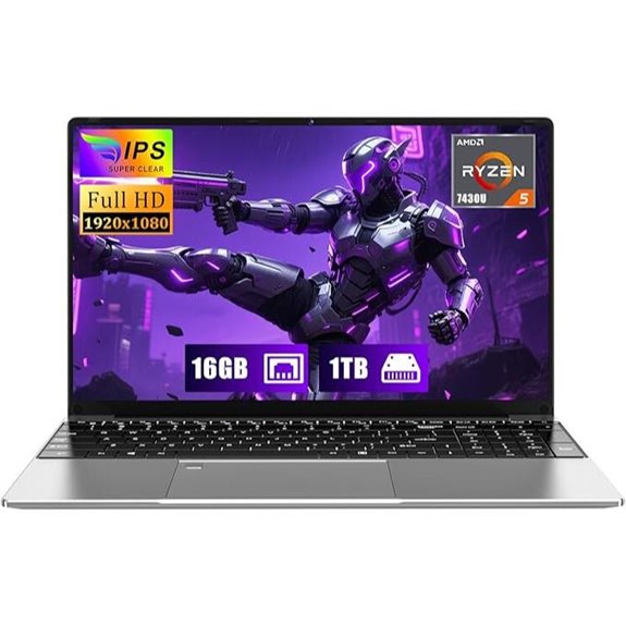 15.6 Gaming Laptop with 16GB RAM and SSD