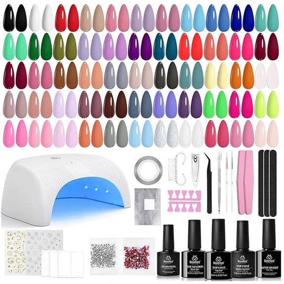 Beetles Gel Nail Polish Kit with UV Light