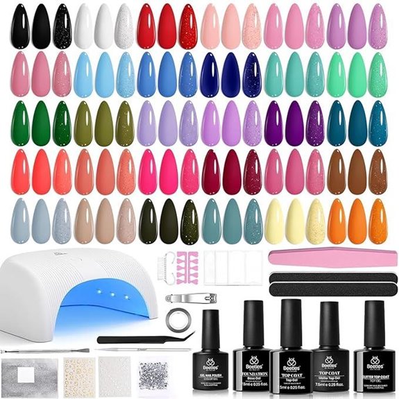 Beetles Gel Nail Polish Kit with UV Light