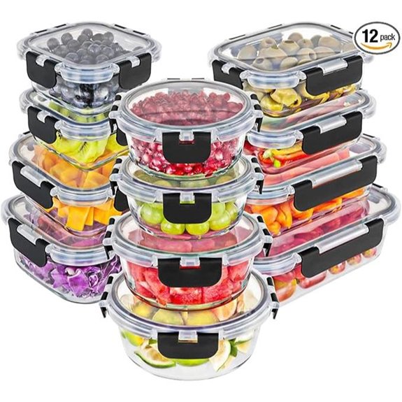 Magic Mill Borosilicate Glass Food Storage Containers Set