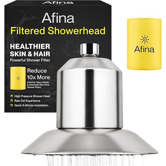 Afina Filtered Shower Head for Hard Water